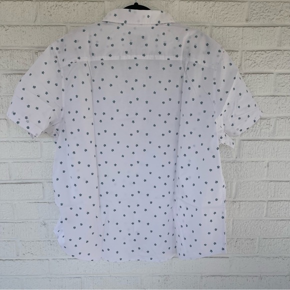 NEW Goodfellow Mens Short sleeve Button Down Floral Print White XXL NWT - Picture 7 of 9